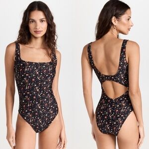 Madewell Square-Neck Tank One-Piece Swimsuit